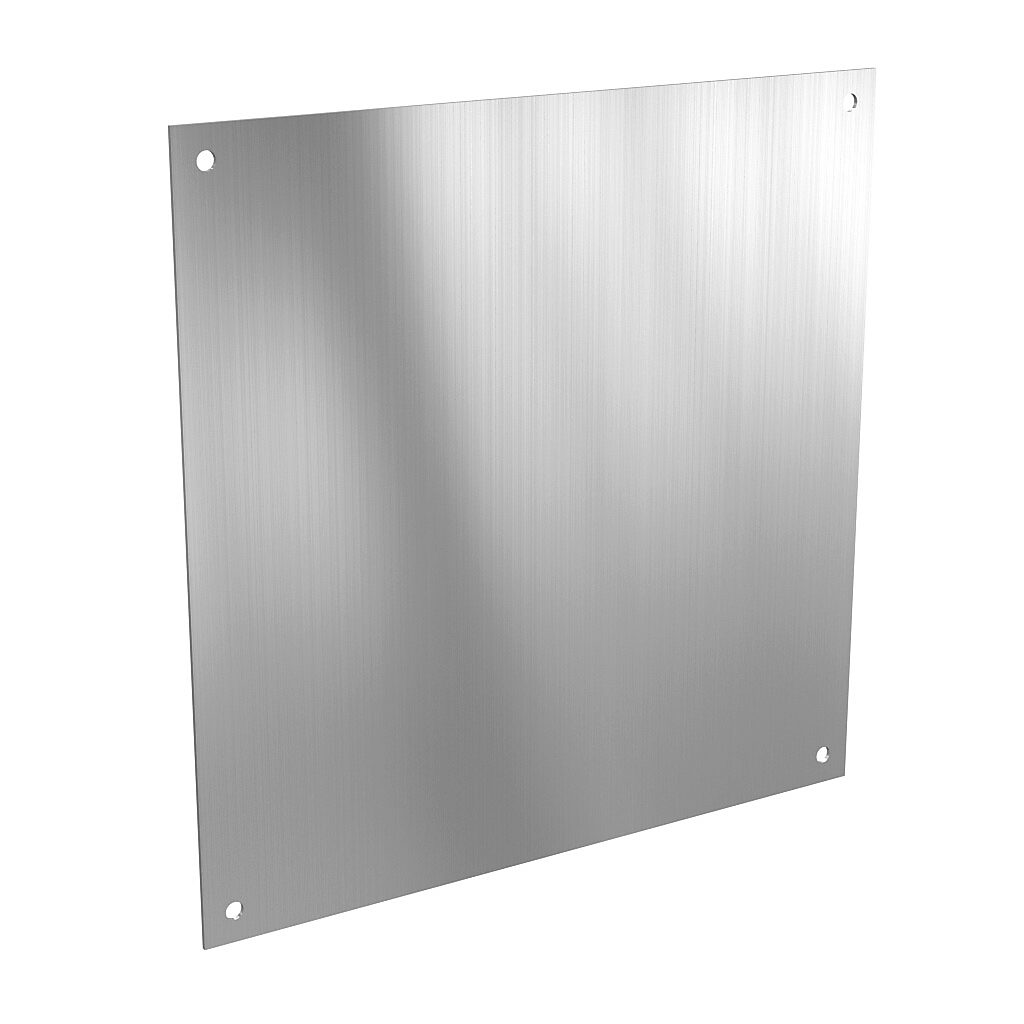 AttaBox subpanel, 3003-H14 aluminum. For use with 24x24 (HxW) T24241xxxT & TW242410HWT Triton series enclosures.-BPT2424A