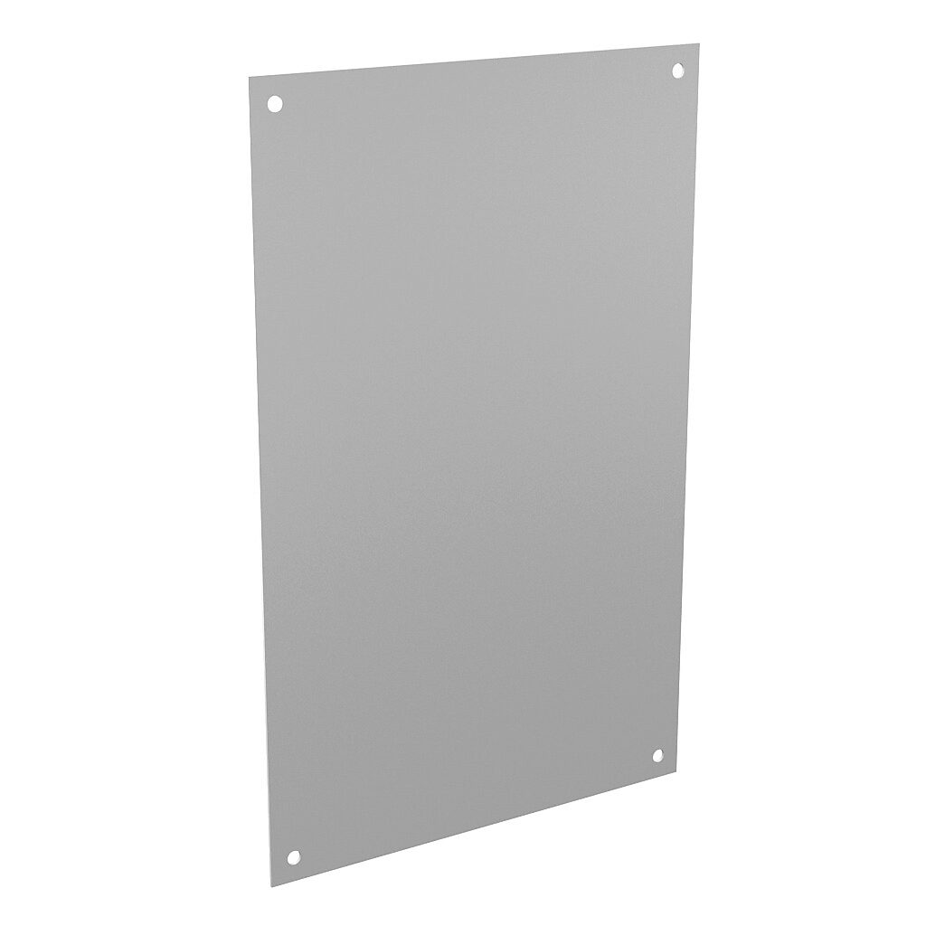 AttaBox subpanel, carbon steel, white, powder coat finish. For use with 30x20 (HxW) T3020xxxxT & TW30208HWT Triton series enclosures.-BPT3020CS