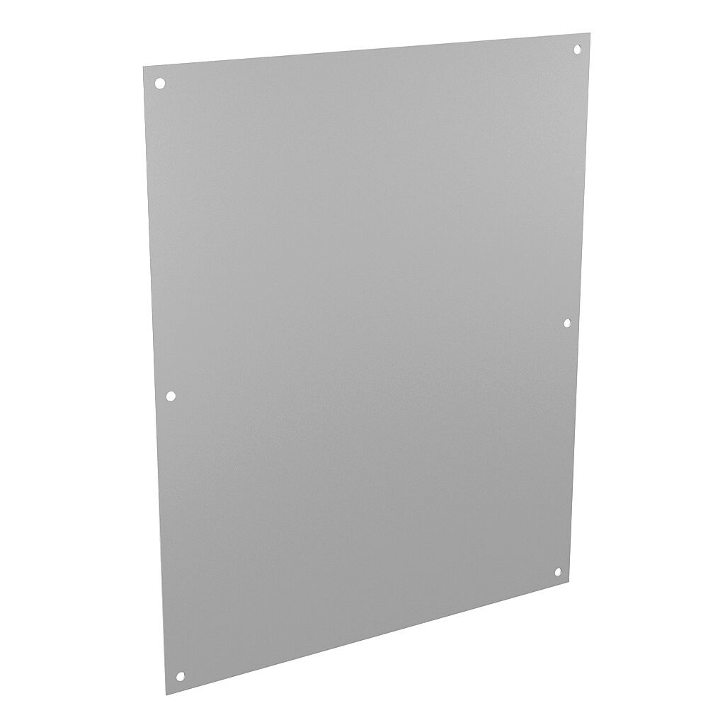 AttaBox subpanel, carbon steel, white, powder coat finish. For use with 36x30 (HxW) T3630xxxxT & TW363012HWT Triton series enclosures.-BPT3630CS