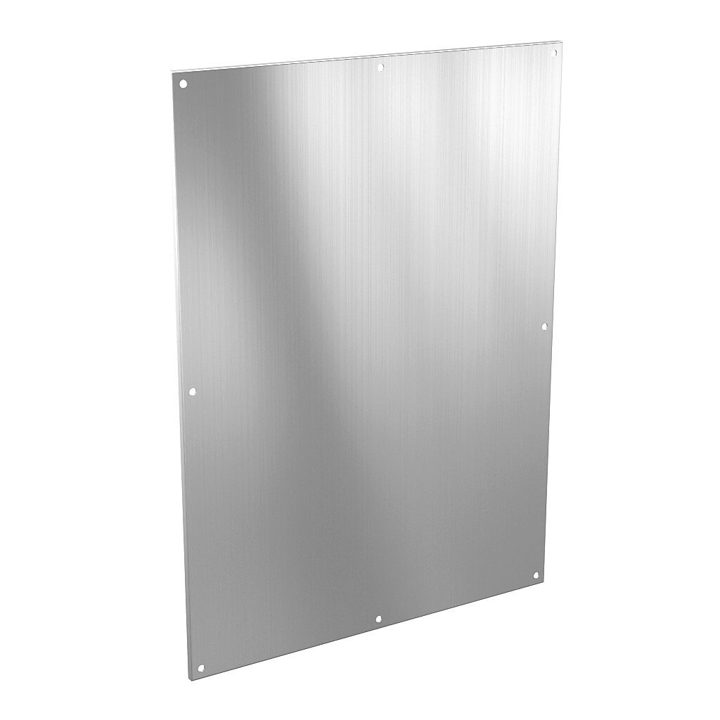 AttaBox subpanel, 3003-H14 aluminum. For use with 48x36 (HxW) T48361xxxT & TW483612HWT Triton series enclosures.-BPT4836A