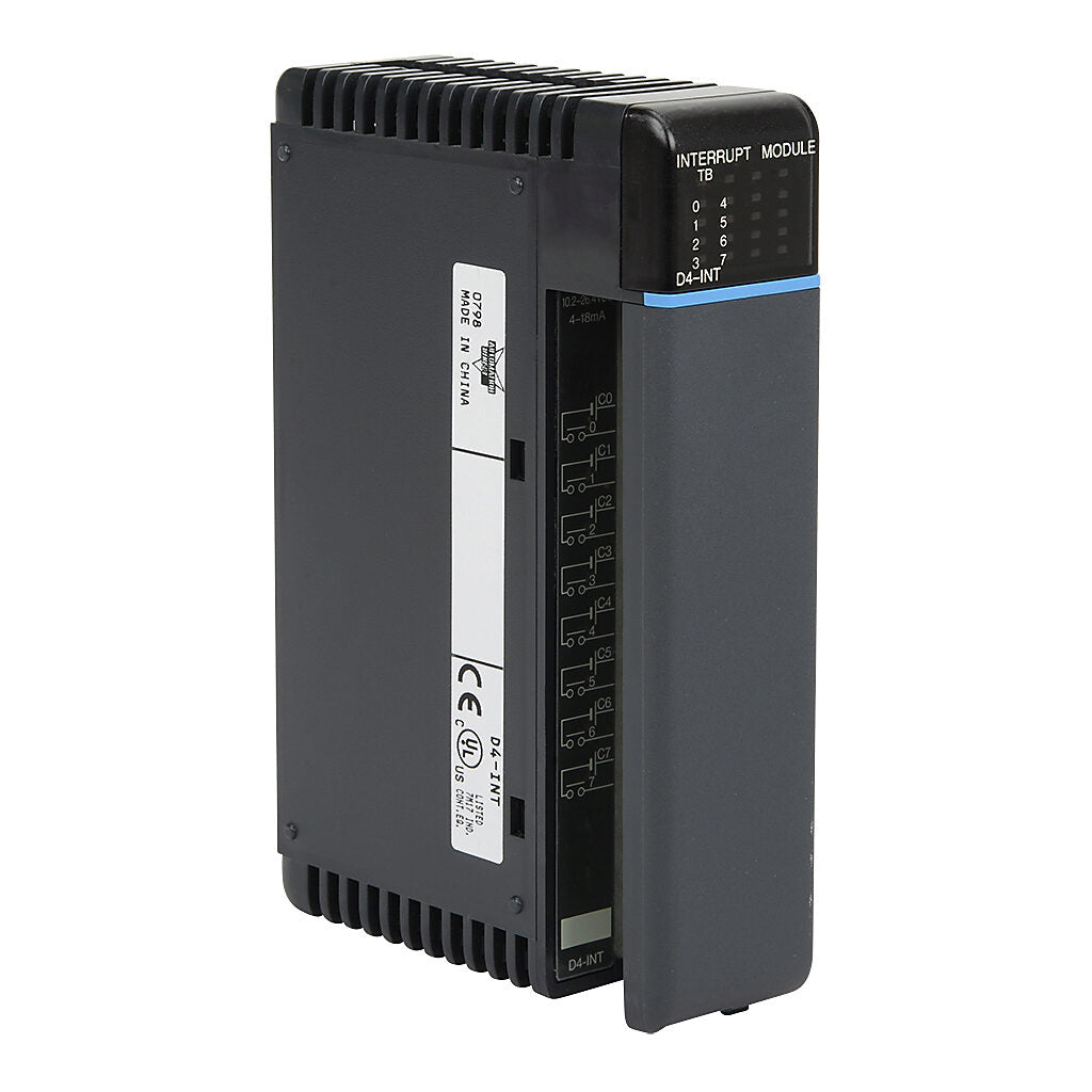 DL405 interrupt input module, 8-point, 0.67ms/point interrupt rate.-D4-INT