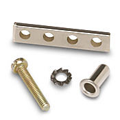 JUMPER BAR 4 POLES+SCREWS DN-D10&M10 1BG=100PC.-DN-4JM10