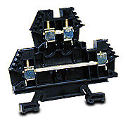 2 LEVEL TERMINAL BLOCK 10 A 30A 600V BLACK (1BX) 50 PCS.-DN-D10BLK