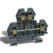 2 LVL BLOCK 10AWG GRAY X-CONNECTED 1BX=50PC.-DN-D10X
