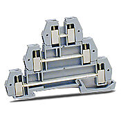 3 CIRCUIT TERM BLK 300V 10A 22-14AWG 1BX=25PCS.-DN-TL14