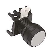 OPER PB 22mm PLAS GRY FLUSH PUSH-PUSH OPER ONLY.-E22PPB7