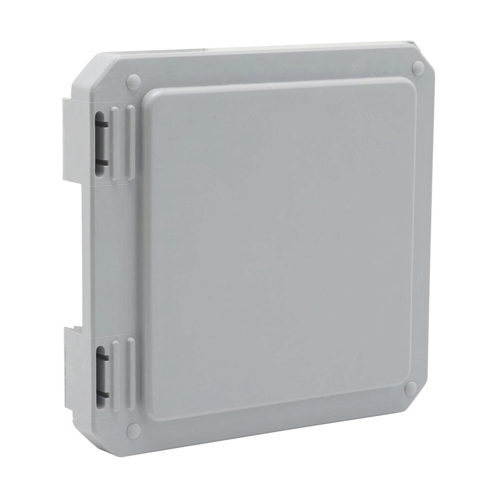 AttaBox opaque door, fiberglass reinforced polyester, Pantone 428 C glacier gray. For use with 6 x 6in (HxW) Freedom series enclosures.-FR606CVR