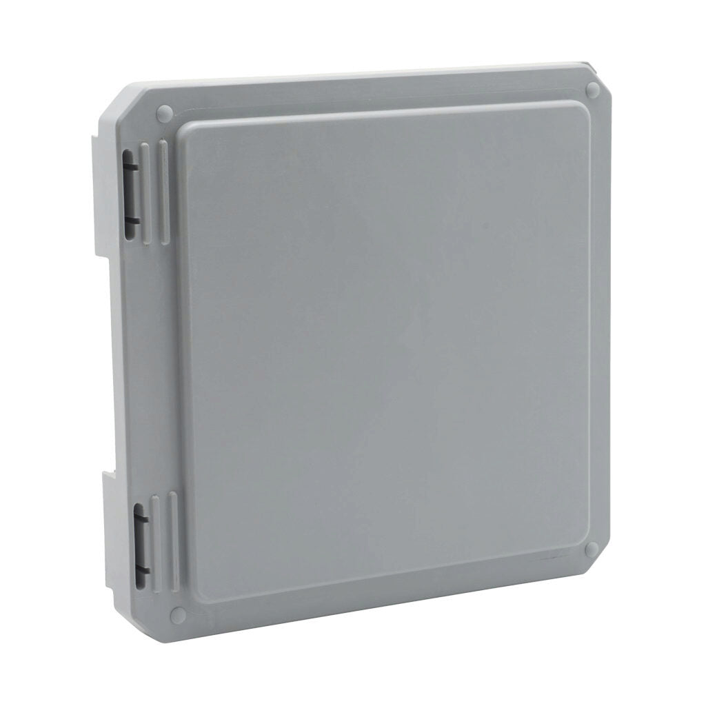 AttaBox opaque door, fiberglass reinforced polyester, Pantone 428 C glacier gray. For use with 8 x 8in (HxW) Freedom series enclosures.-FR808CVR