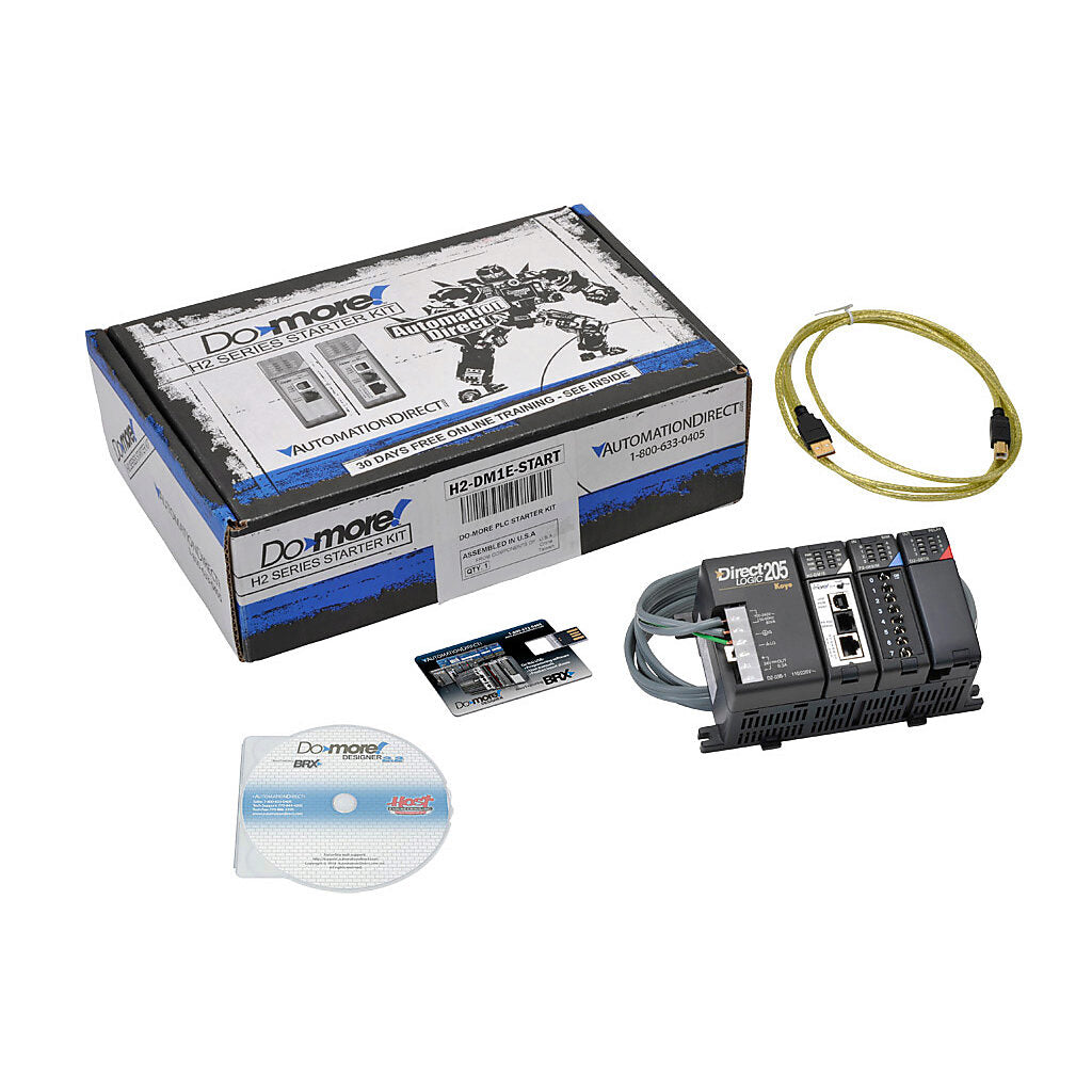Do-more H2 starter kit with Ethernet.-H2-DM1E-START