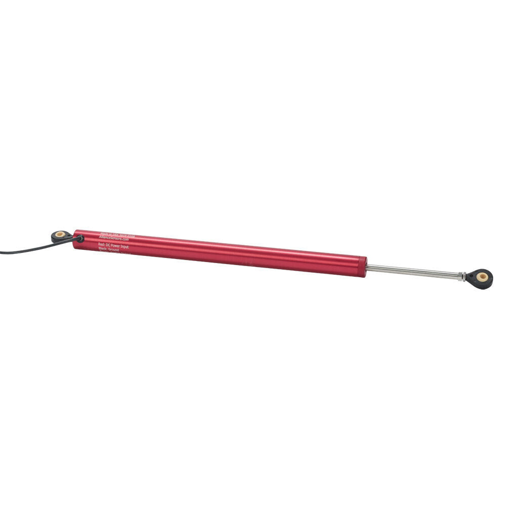 Alliance Sensors inductive linear position sensor, pivoting slide, 200mm stroke, 0-10 VDC output, 19mm diameter x 272.8mm body, rod eyes mount, pigtail, 3.2ft/1m cable length.-LRE19-200R-00-10A