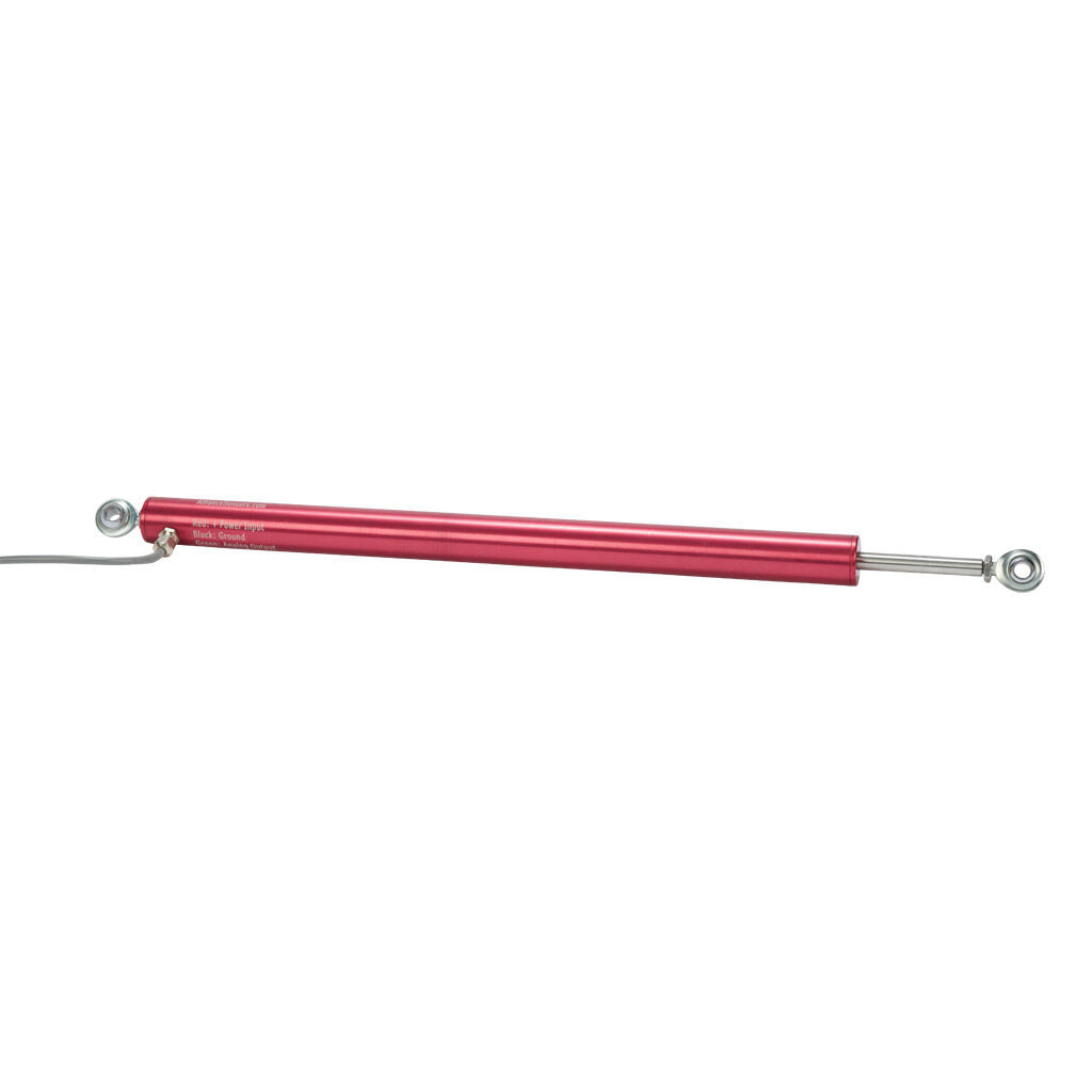 Alliance Sensors inductive linear position sensor, pivoting slide, 300mm stroke, 4-20 mA output, 27mm diameter x 393.7mm body, rod eyes mount, pigtail, 3.2ft/1m cable length.-LRLI27-300R-00-20A