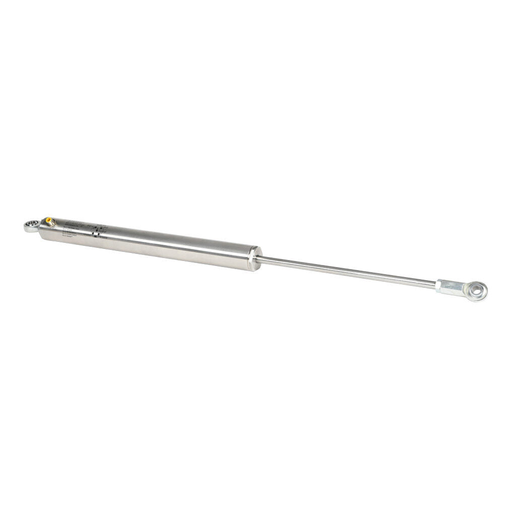 Alliance Sensors inductive linear position sensor, pivoting slide, 300mm stroke, 12.5mm shaft diameter, 4-20 mA output, 45mm diameter x 454.1mm body, rod eyes mount, 5-pin M12 quick-disconnect.-LVI45-300R-01-20S