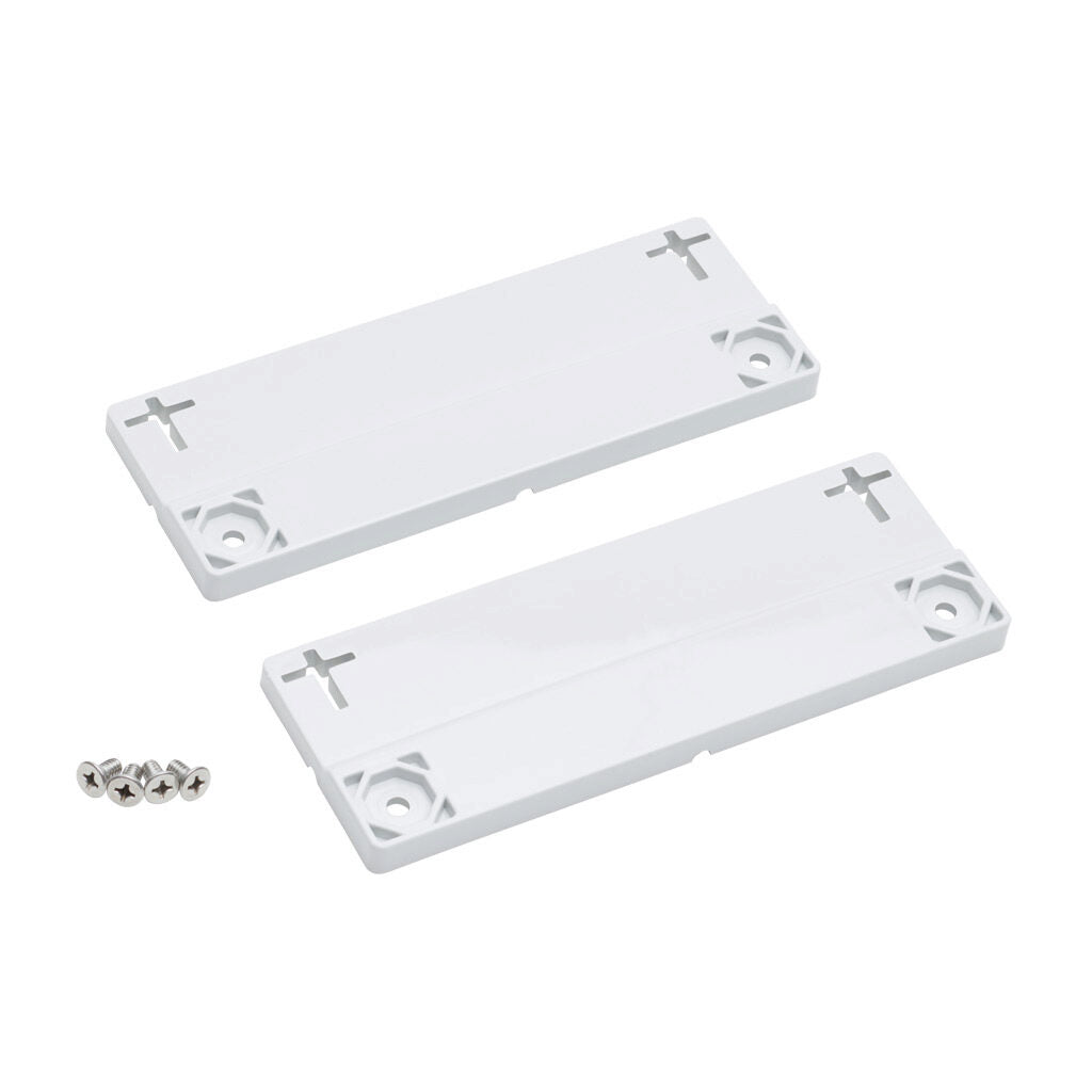 AttaBox mounting flanges, replacement, polycarbonate. For use with 10in wide Heartland series enclosures. Includes (2) mounting flanges and mounting hardware.-MFK10