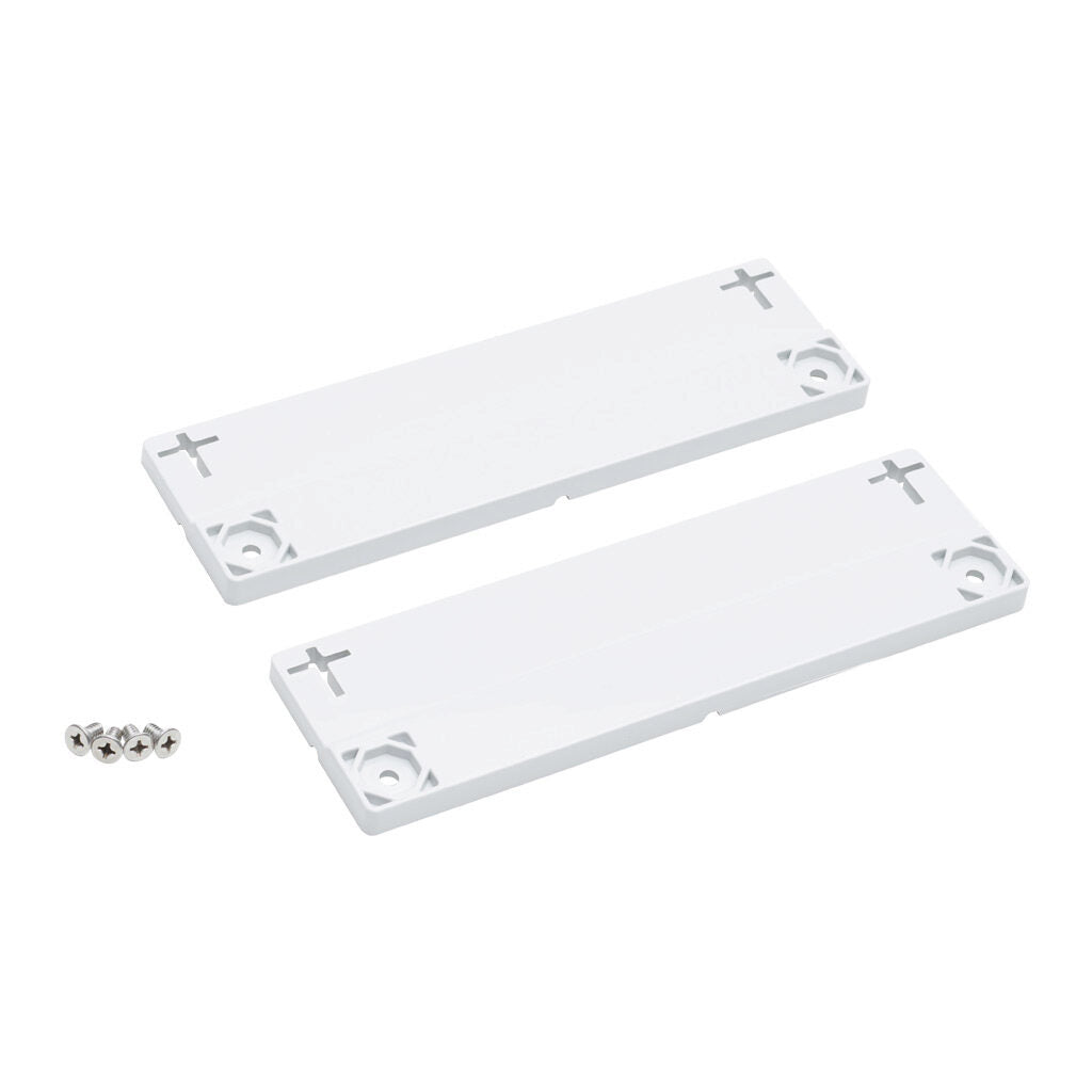 AttaBox mounting flanges, replacement, polycarbonate. For use with 12in wide Heartland series enclosures. Includes (2) mounting flanges and mounting hardware.-MFK12