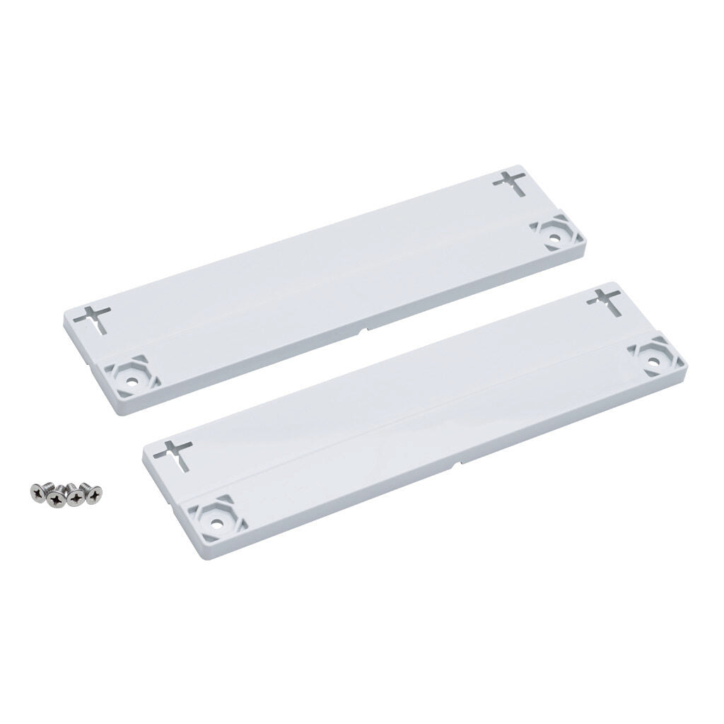 AttaBox mounting flanges, replacement, polycarbonate. For use with 14in wide Heartland series enclosures. Includes (2) mounting flanges and mounting hardware.-MFK14
