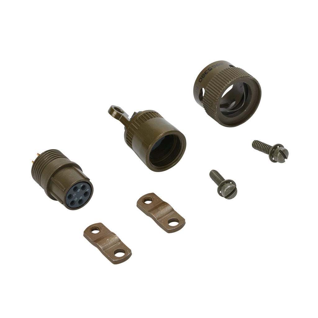 Alliance Sensors connector, PT0 6-pin solder, straight cable entry, 6-pole. For use with GHSx linear position sensors.-PT06A-10-6S-SR