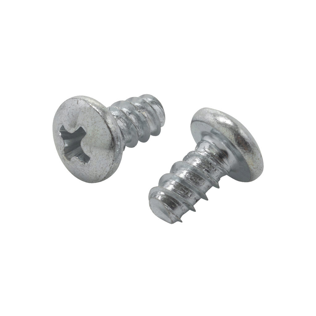 AttaBox trilobular self-tapping screw, replacement, #10-14 x 0.375in, Phillips pan head, aluminum. Package of 2. For use with Heartland series enclosures.-RE2PKTBS