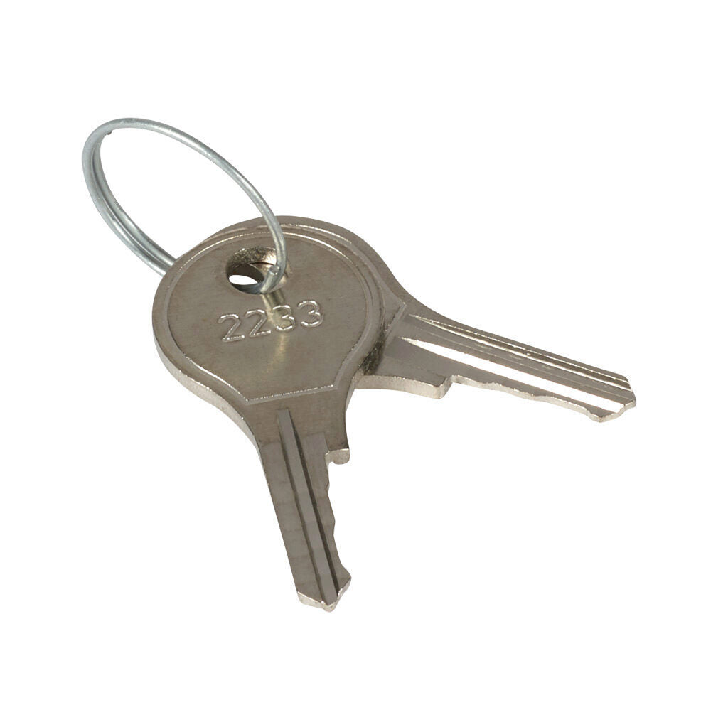 Saginaw enclosure key, replacement, miniature 1/4 turn.-SCE-2233X