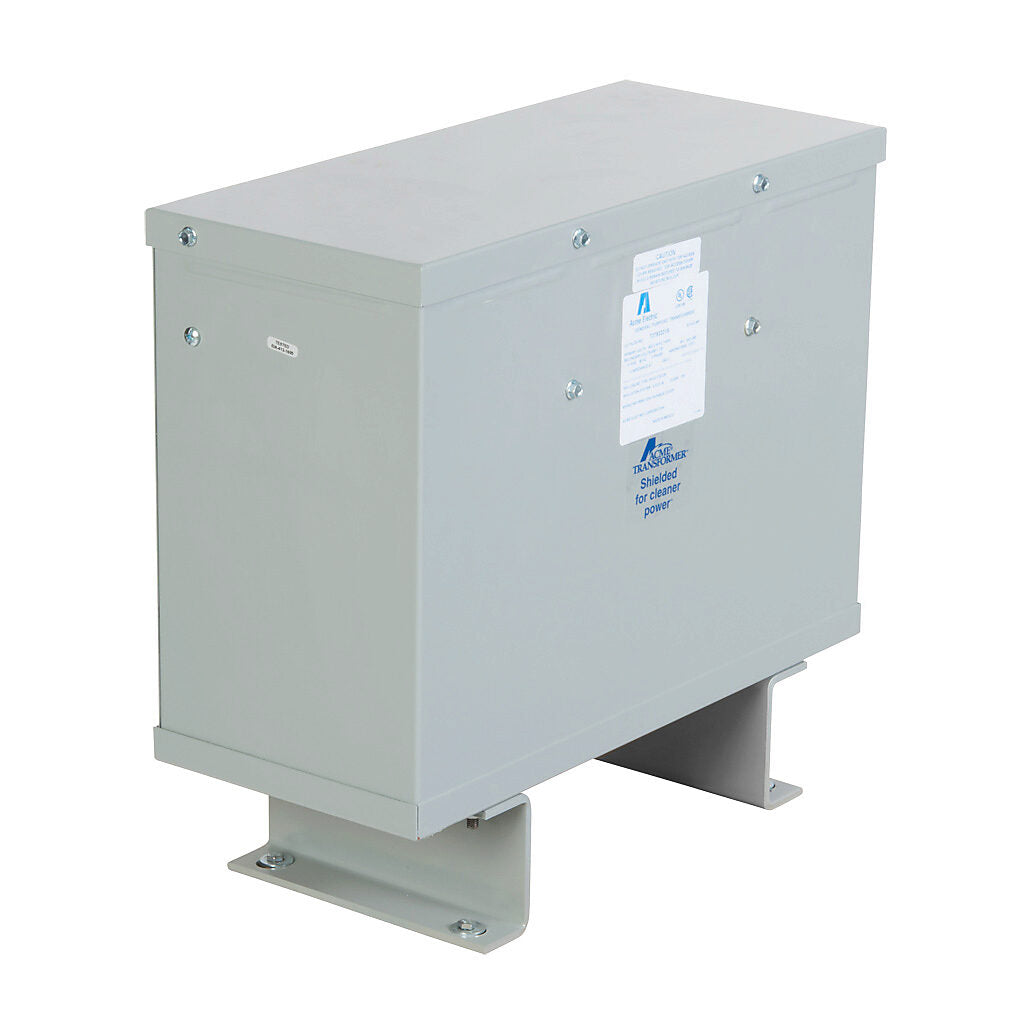 ACME general purpose transformer, encapsulated core, 15 kVA, 3-phase, 600 VAC Delta, 208Y/120 VAC secondary, 60 Hz, electrostatic shield, NEMA 3R, floor mount.-T3793331S