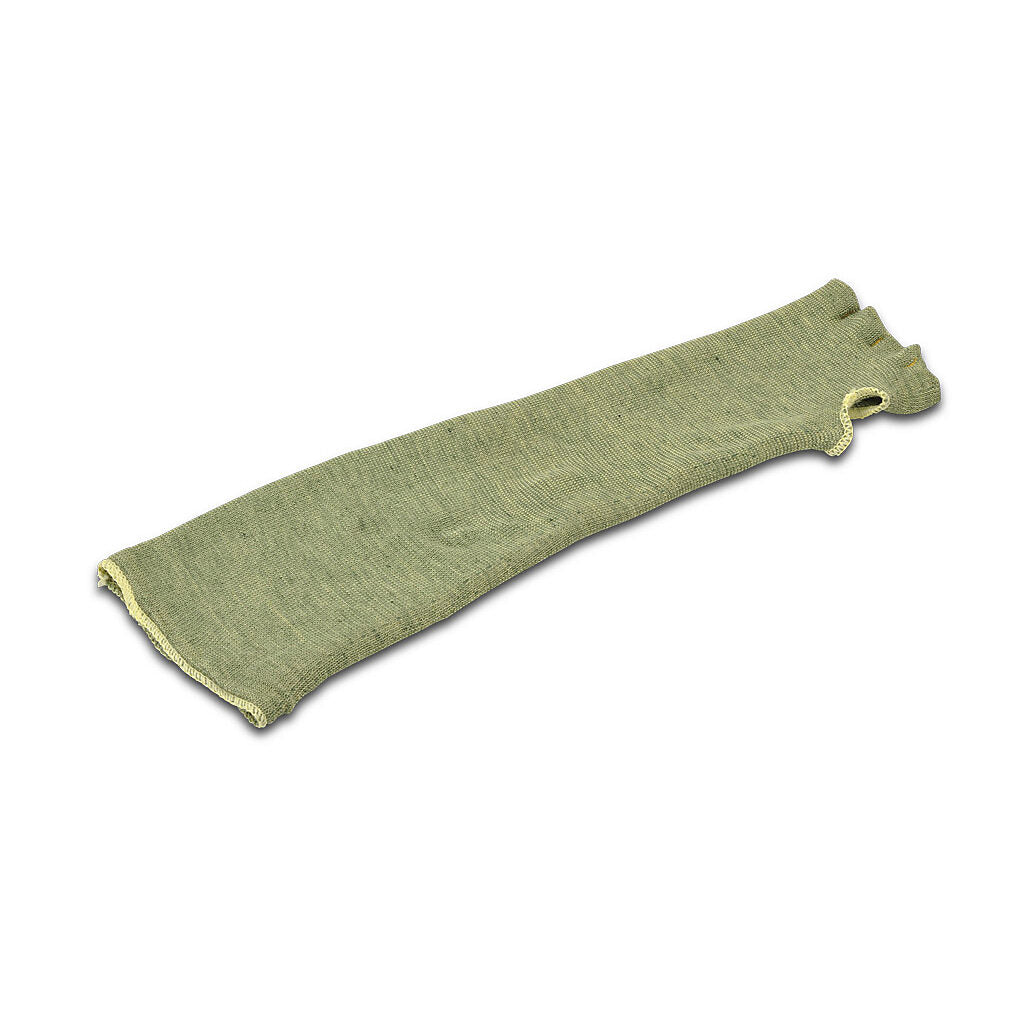 Arm protection sleeve with thumb hole, cut resistant, dual-layer knit, ANSI cut level 5 (ASTM F1790-97), 18in length. For use with fits left or right arm.-TTP880-18