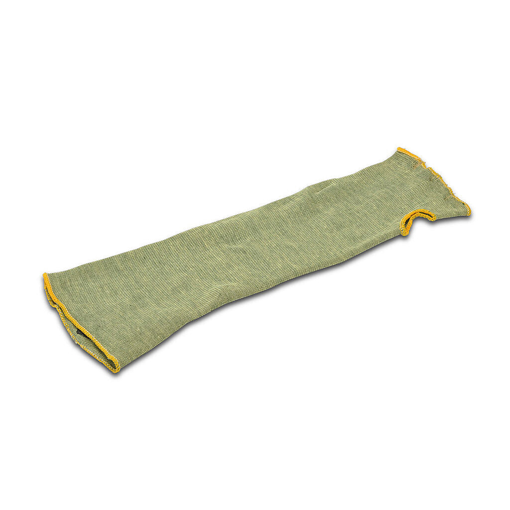 Arm protection sleeve with thumb hole, cut resistant, single-layer knit, ANSI cut level 4 (ASTM F1790-97), 18in length. For use with fits left or right arm.-TTP880SP-18