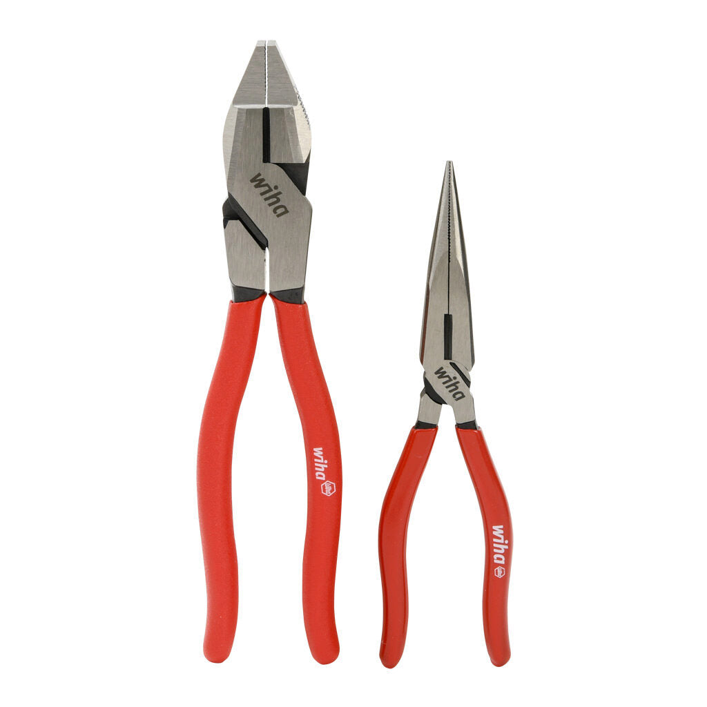 Wiha pliers set, long nose and linesmans, 2 pieces.-WT32699