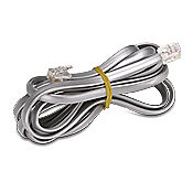 STD RJ12 CABLE 2M BLACK.-ZL-RJ12-CBL