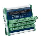 ZIPLink reduced-width feedthrough module, 48-pole, DIN rail mount.-ZL-RTB40-1