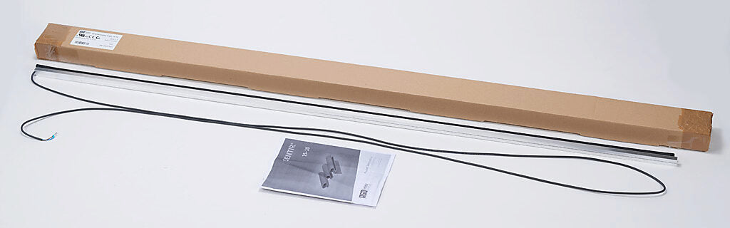 ASO Safety Solutions safety contact edge, 15 x 10mm, 4ft length, pigtail, 8.2ft/2.5m cable length. Aluminum mounting rail included. Preassembled with 8.2k ohm resistor for 2-wire installation.-1501-1471