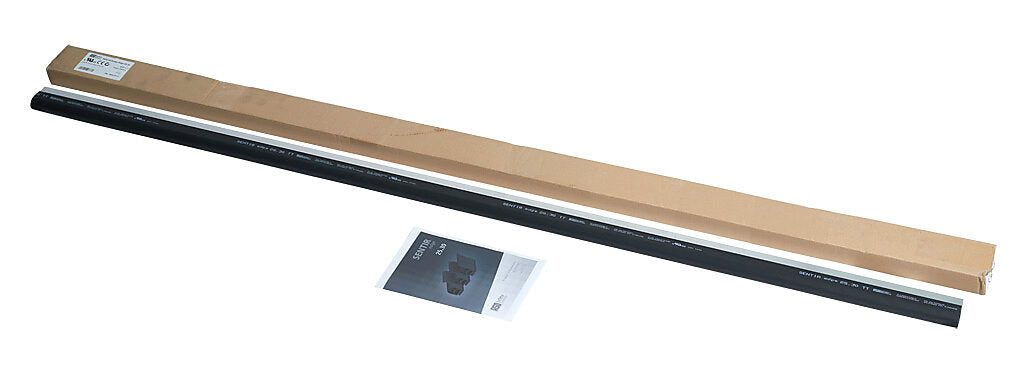 ASO Safety Solutions safety contact edge, 25 x 30mm, 5ft length. Aluminum mounting rail included. Purchase required end caps separately.-1502-2111