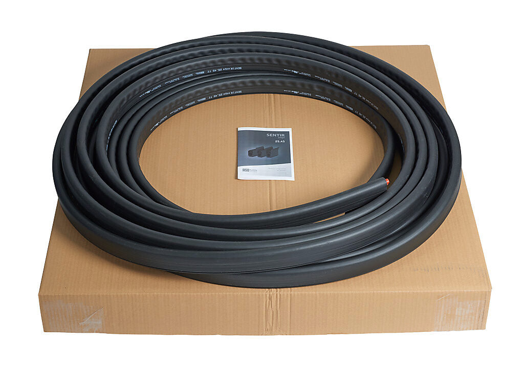 ASO Safety Solutions safety contact edge, 25 x 45mm, 82ft length. Purchase required end caps separately.-1502-2610