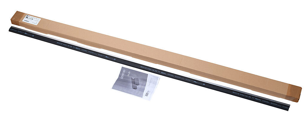 ASO Safety Solutions safety contact edge, 15 x 25mm, 5ft length. Aluminum mounting rail included. Purchase required end caps separately.-1502-4731