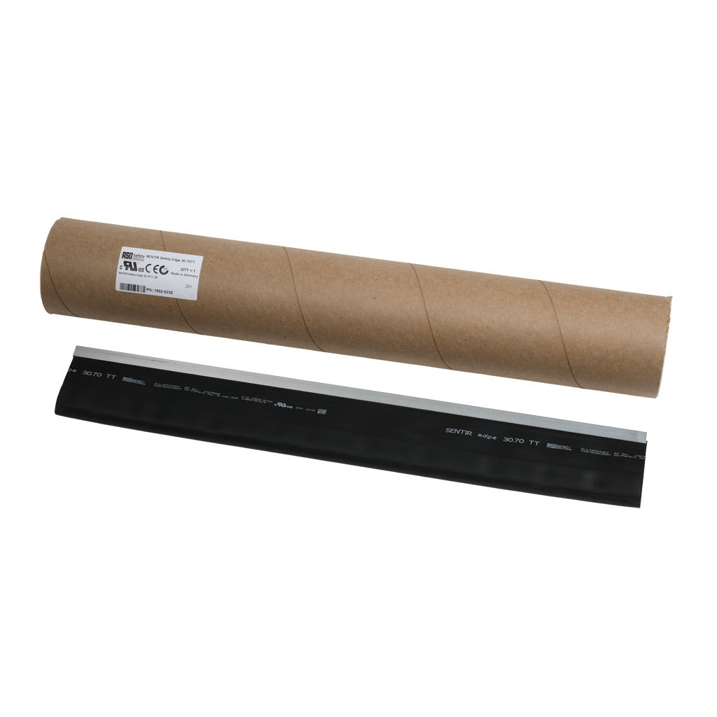 ASO Safety Solutions safety contact edge, 30 x 70mm, 2ft length. Aluminum mounting rail included. Purchase required end caps separately.-1502-6230