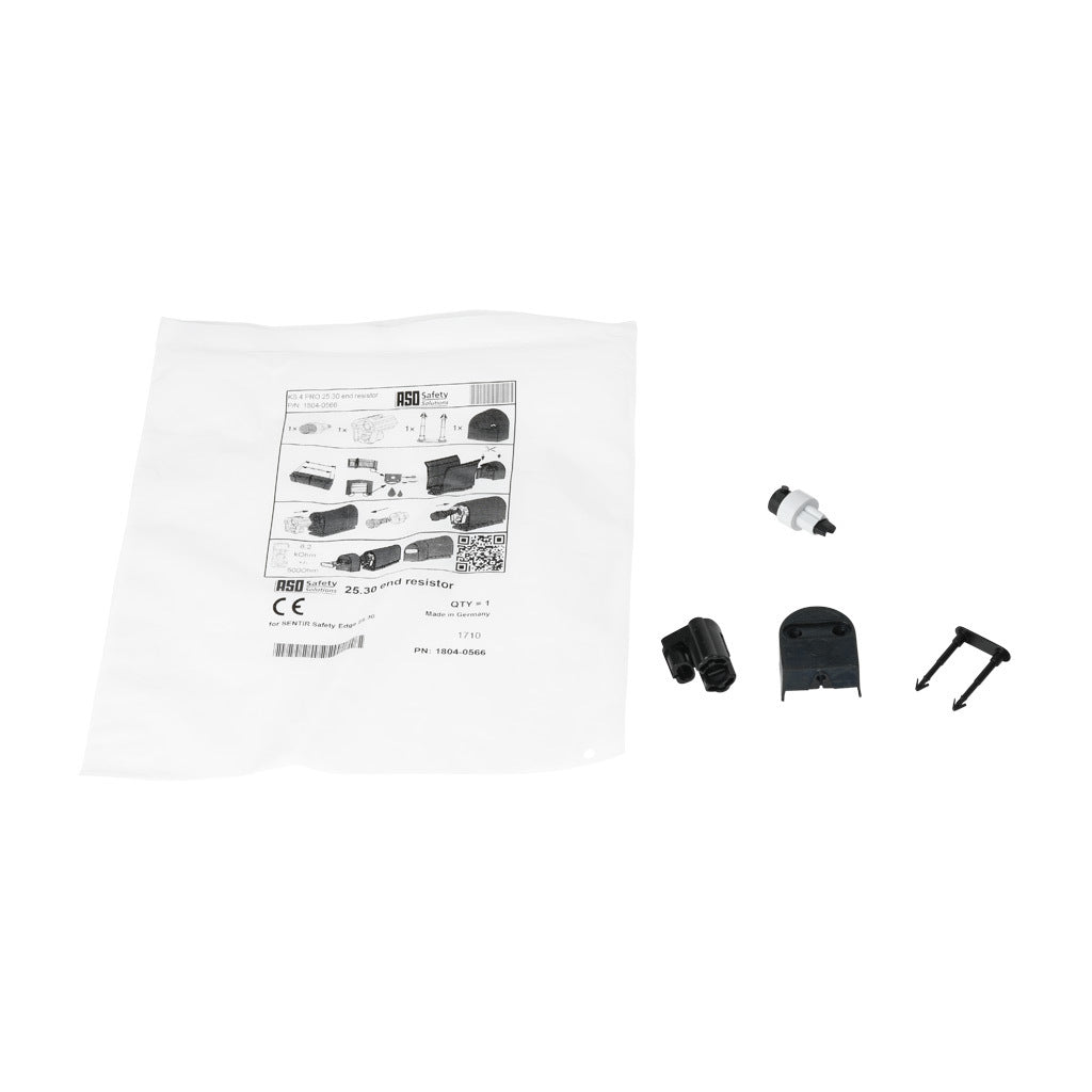 ASO Safety Solutions terminating resistor end cap, 8.2k ohm. For use with 25 x 30mm safety contact edge.-1804-0566