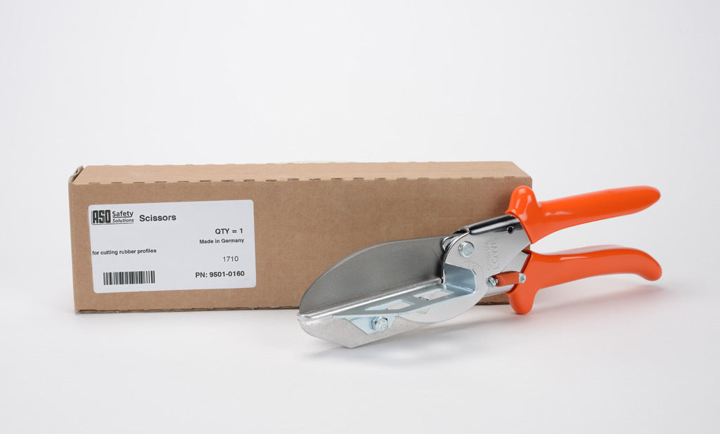 ASO Safety Solutions industrial shears, stainless steel. For use with ASO Safety contact edges.-9501-0160