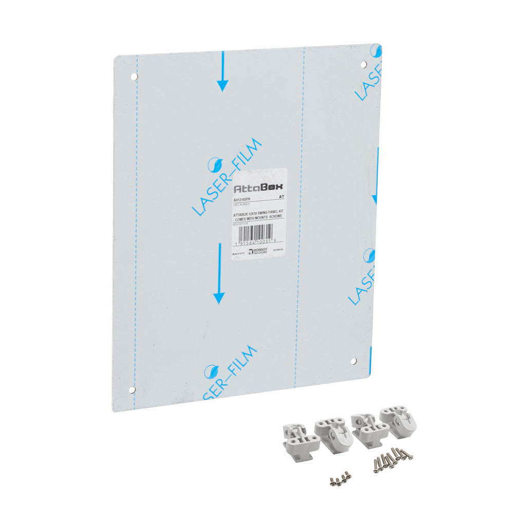 AttaBox swing panel kit, 3003-H14 aluminum. For use with AHxx12106xxx Heartland series enclosures.-AH1210SPK