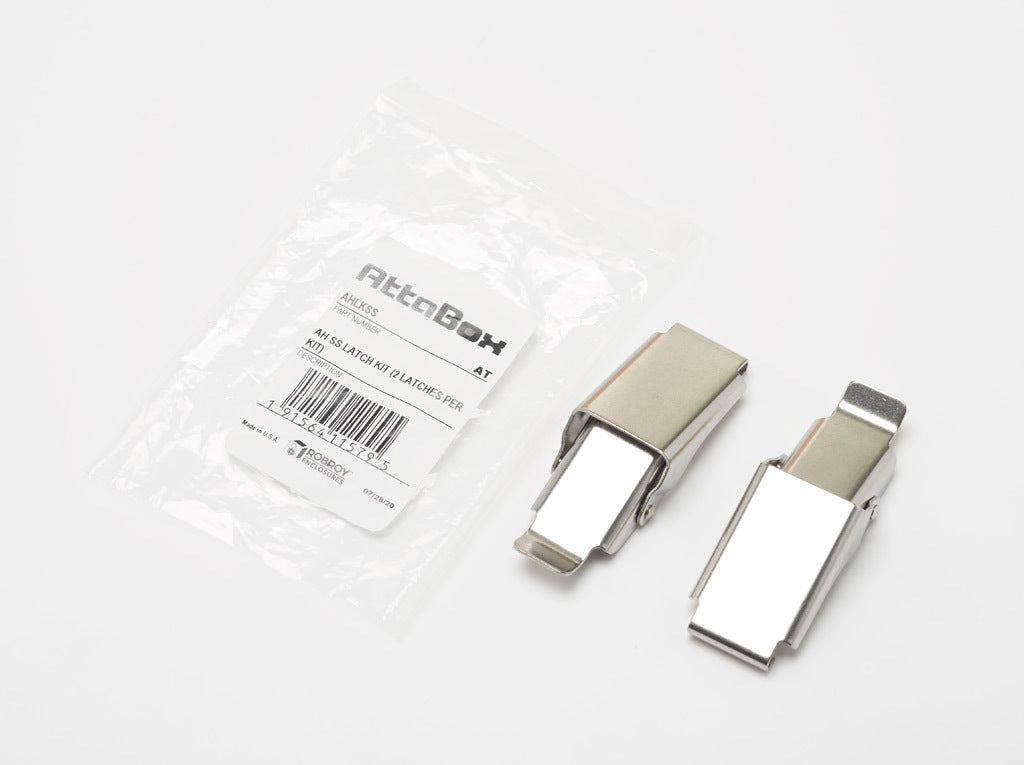 AttaBox enclosure latch, replacement, quick-release, 304 stainless steel. Package of 2. For use with Heartland series enclosures.-AHLKSS