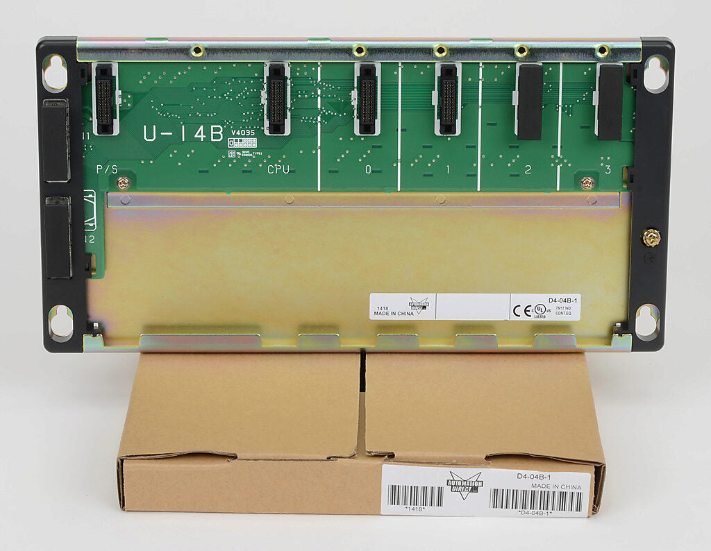 DirectLOGIC DL405 I/O base, 4-slot, panel mount.-D4-04B-1