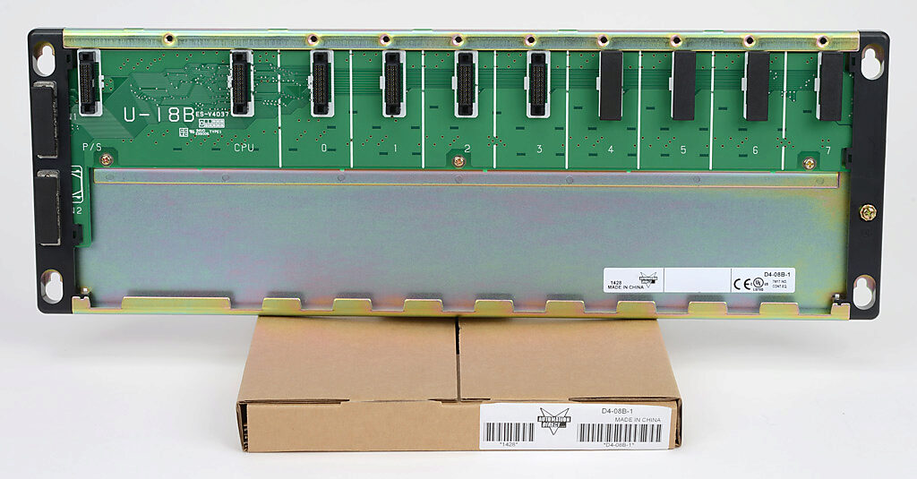 DirectLOGIC DL405 I/O base, 8-slot, panel mount.-D4-08B-1