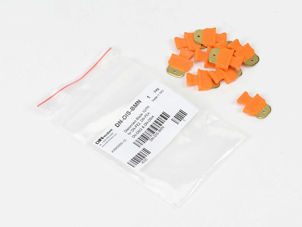 DINnector disconnect knife blade insert, package of 10.-DN-DIS-BMN