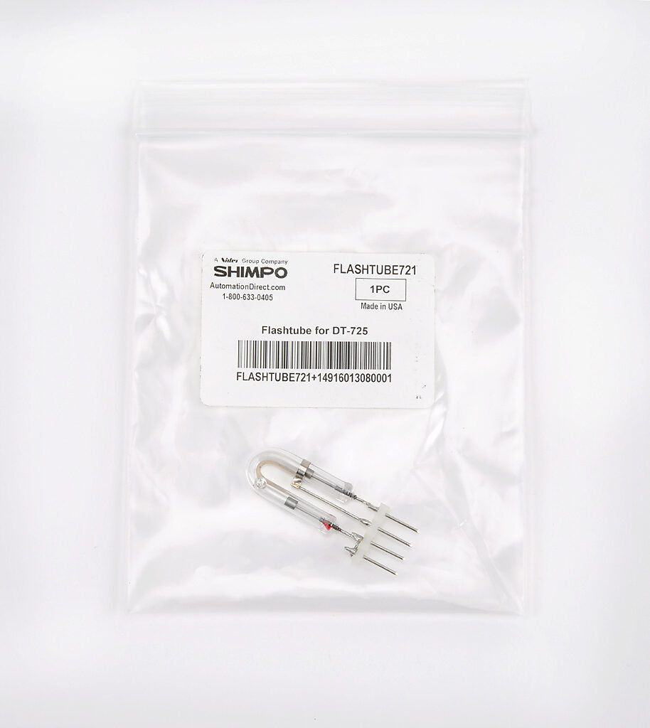 Shimpo flashtube, replacement. For use with DT-725 stroboscope.-FLASHTUBE721