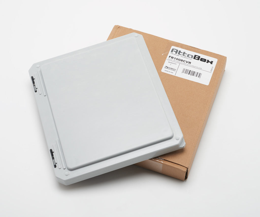 AttaBox opaque door, fiberglass reinforced polyester, Pantone 428 C glacier gray. For use with 10 x 8in (HxW) Freedom series enclosures.-FR1008CVR