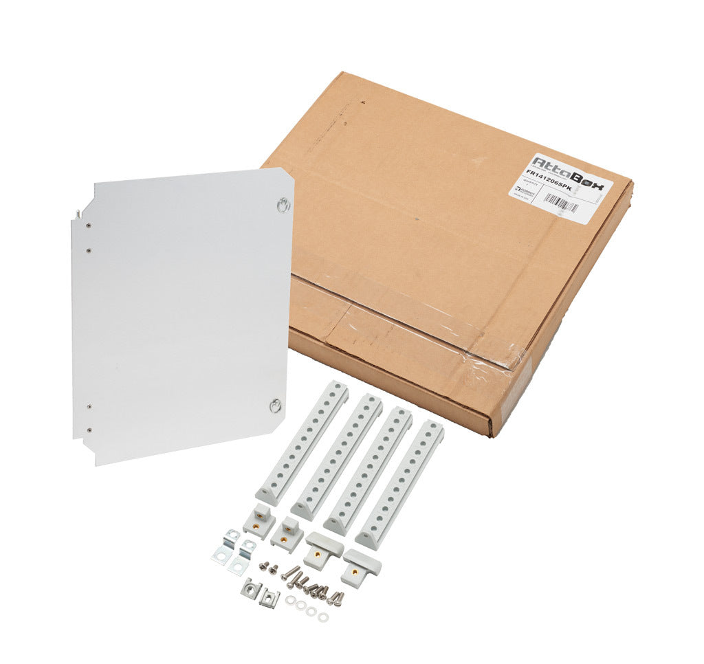 AttaBox swing panel kit, deadfront, 3003-H14 aluminum. For use with FR141206xxx, FRCC141206Hxx and FRW141206HPL Freedom series enclosures.-FR141206SPK