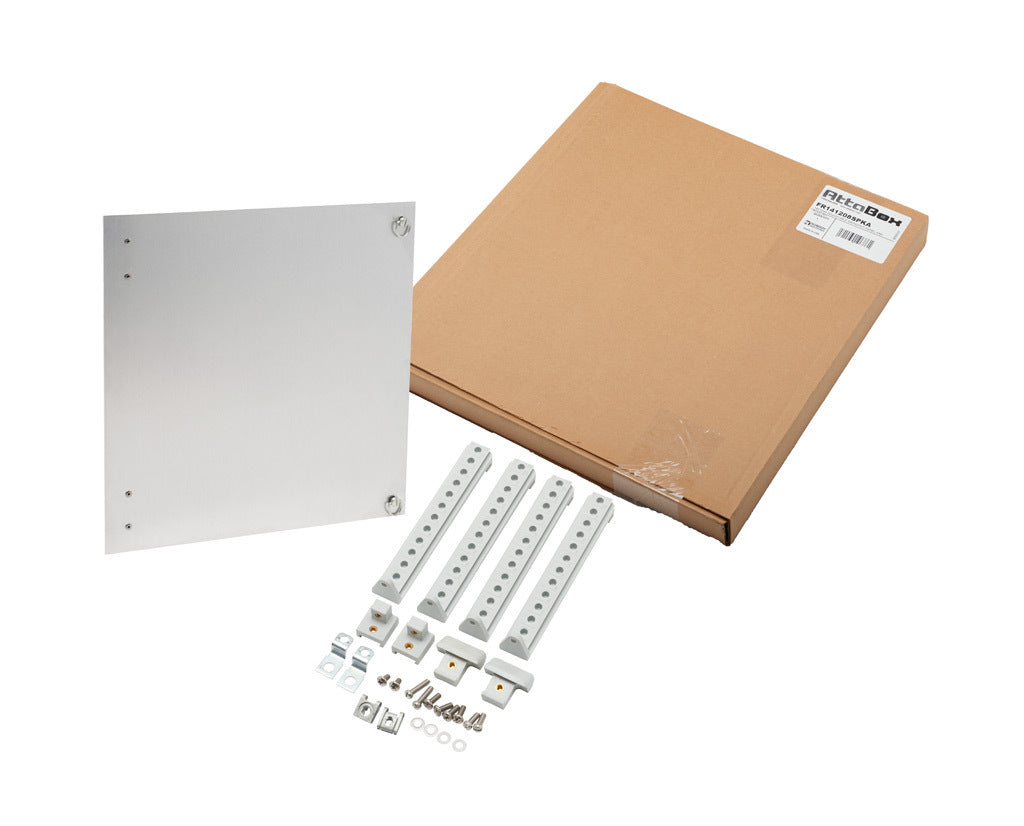 AttaBox swing panel kit, variable depth, 3003-H14 aluminum. For use with FR141208xxx, FRCC141208Hxx and FRW141208HPL Freedom series enclosures.-FR141208SPKA