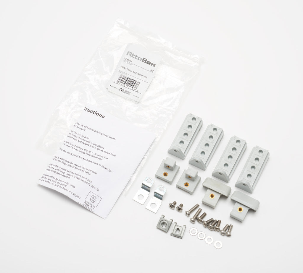 AttaBox Freedom series swing panel accessory kit, includes FR4POST and FRSPBKT.-FR4SPKA
