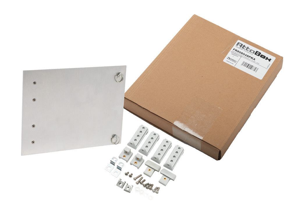 AttaBox swing panel kit, variable depth, 3003-H14 aluminum. For use with FR80804xxx, FRCC80804Hxx and FRW80804HPL Freedom series enclosures.-FR80804SPKA
