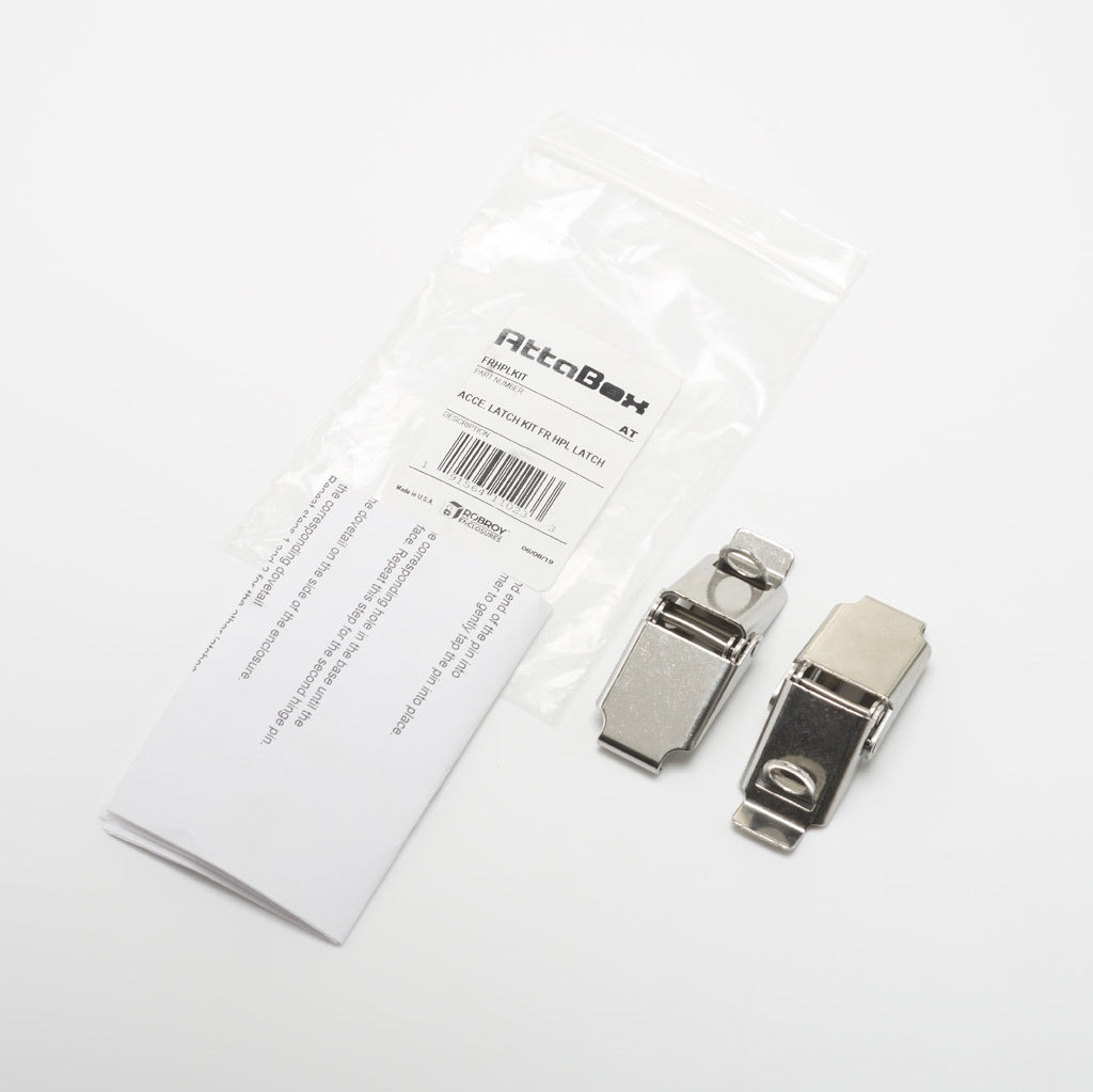 AttaBox lockable enclosure latch, replacement, quick-release, 304 stainless steel. Package of 2. For use with Freedom series enclosures.-FRHPLKIT