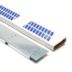 Quadritalia OK series subpanel filler plate, 1800mm, galvanized steel.-FUP188