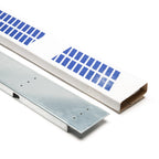 Quadritalia OK series subpanel filler plate, 2000mm, galvanized steel.-FUP208