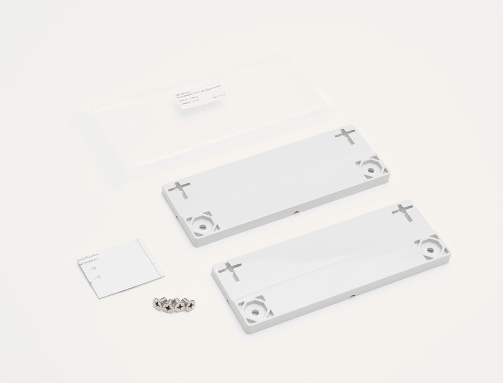 AttaBox mounting flanges, replacement, polycarbonate. For use with 10in wide Heartland series enclosures. Includes (2) mounting flanges and mounting hardware.-MFK10